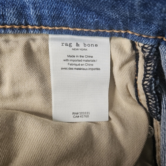 Rag & Bone Dre Low-rise Distressed Boyfriend Jeans Size 27 - Picture 7 of 9